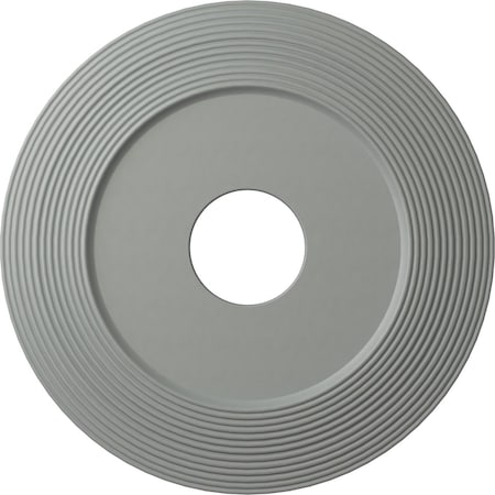 Ekena Millwork Adonis Ceiling Medallion (Fits Canopies up to 10 1/4"), 16 1/8"OD x 3 5/8"ID x 1"P, Primed White CM16AD